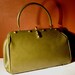 Vintage 1960's Mad Men Olive Green Large Kelly Bag by Markay Bags