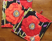 Poppy Pot Holders Set of Two