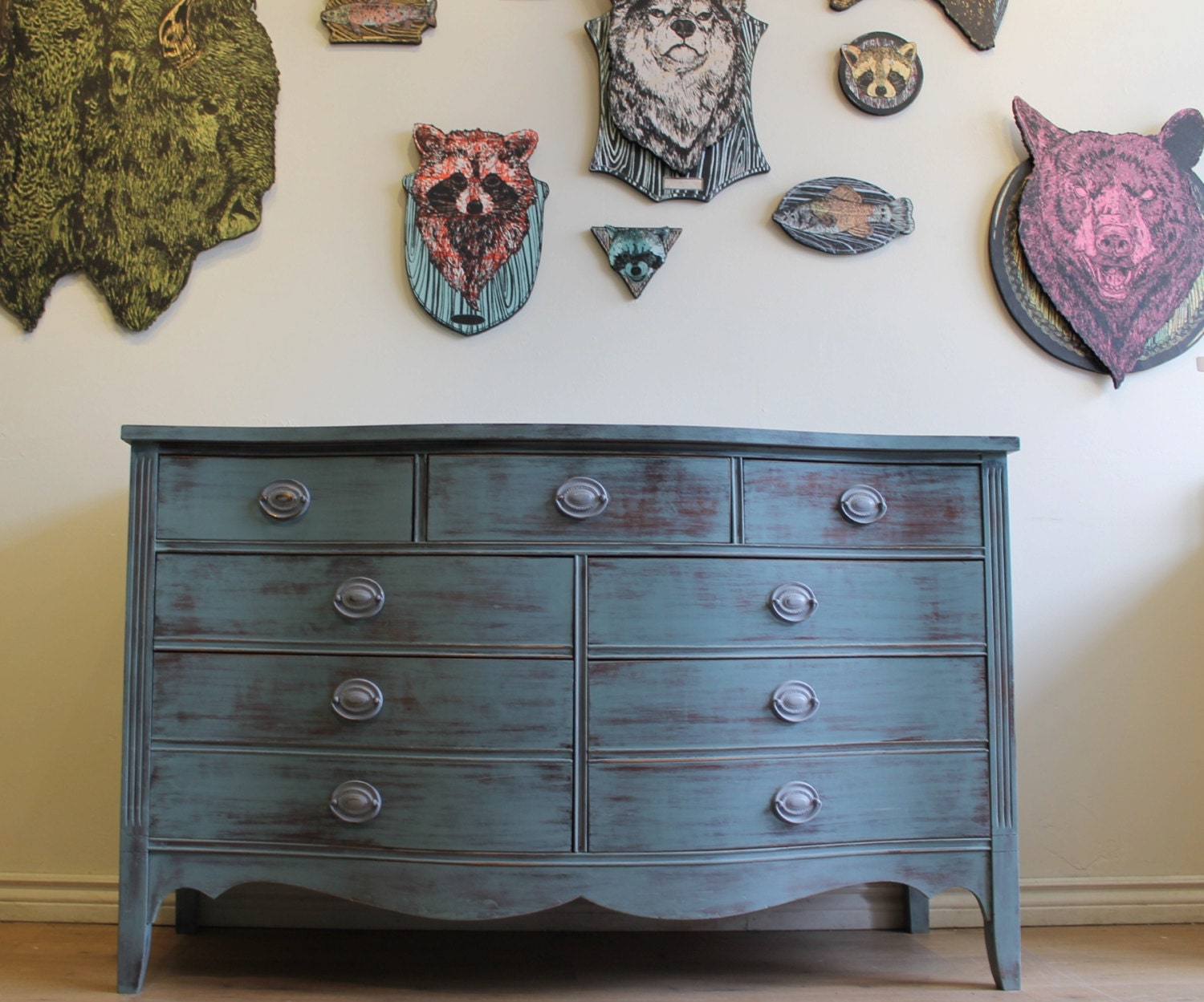 Grey/blue dresser - Reserved for Bridget
