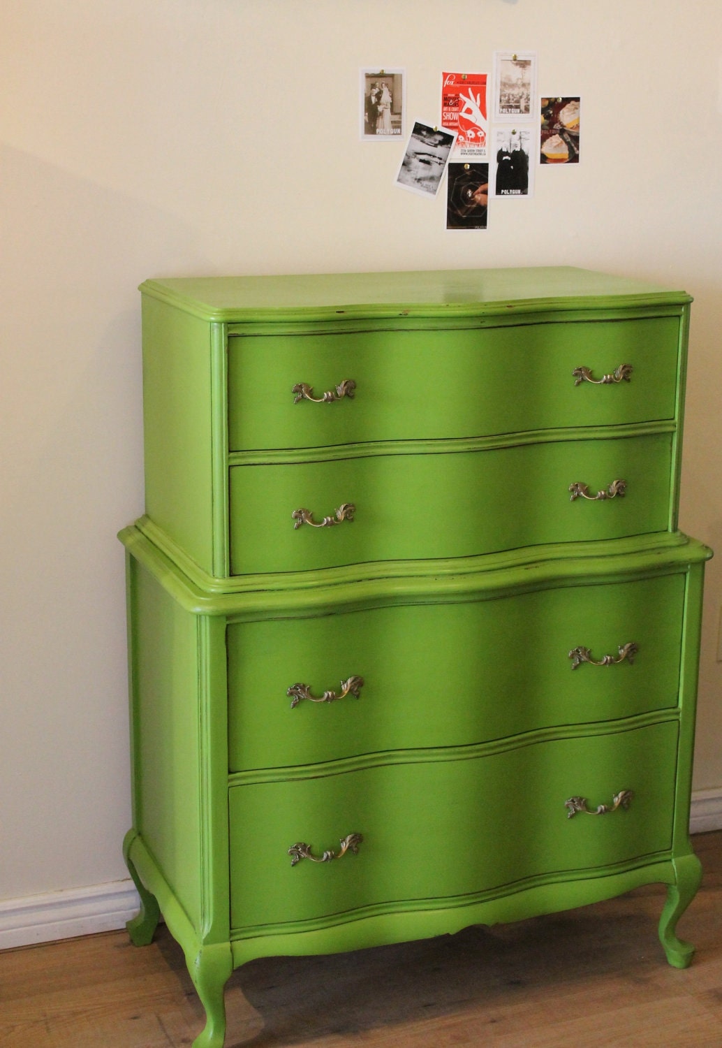 Green Serpentine Dresser - RESERVED FOR JAIME