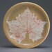 Decorative, leaf design, pottery plate