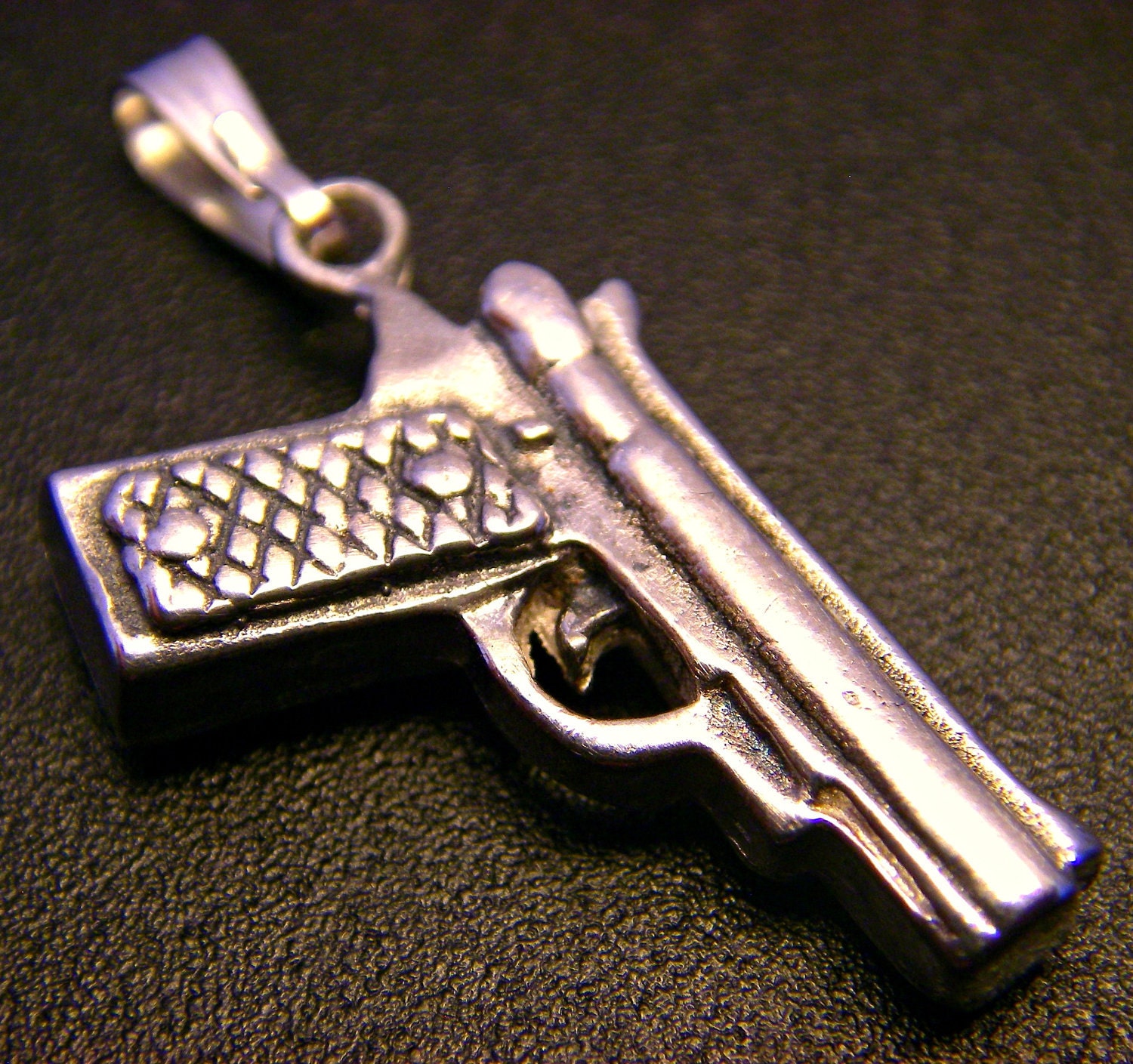 Sterling Silver Pistol Pendant