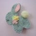 Felt Bunny Brooch Felt Spring Baby Rabbit Felted Wool