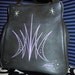 VINTAGE Hot Rod ROCKABILLY Kustom Pinstriped 1960s Purse Gray with Lavender