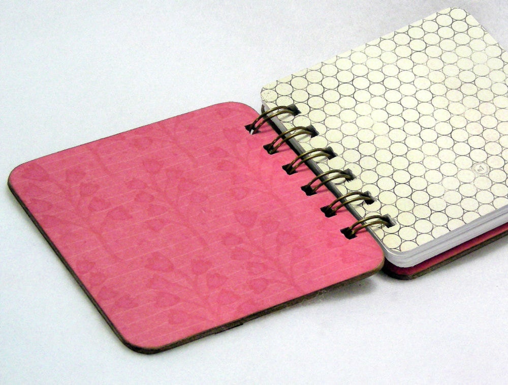 How Does My Garden Grow Mini Gratitude Journal, pink and orange flowers