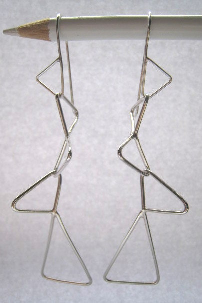 Earrings silver - AW Kinetics