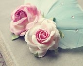 Juliet - light blue Feathers Headpiece