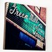 Wood Photo Block- Chicago Wall Art- Chicago Home Decor- The Green Mill" emerald and indigo photo of vintage lounge sign- Uptown Chicago