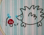Hedgehog Embroidery PATTERN
