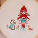 Little Red Riding Hood (and her harmless wolfie friend) Embroidery Pattern