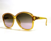 20% OFF SALE - 80's Vintage Sunglasses---Rare Deadstock Optyl German Amber Shades