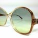50% OFF SALE - 80's Vintage Ladies Round Frame Sunglasses