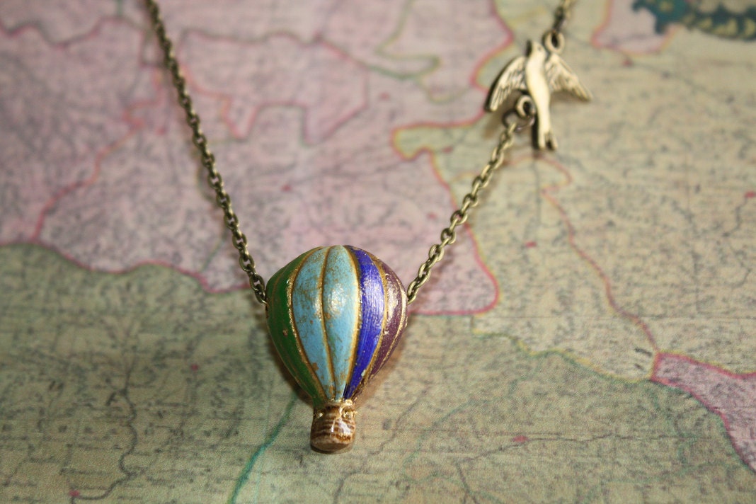World Traveler - Hot Air Balloon Necklace