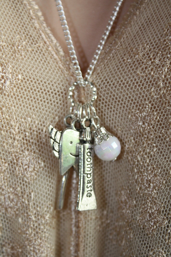 Tooth Fairy Dental Charm Necklace