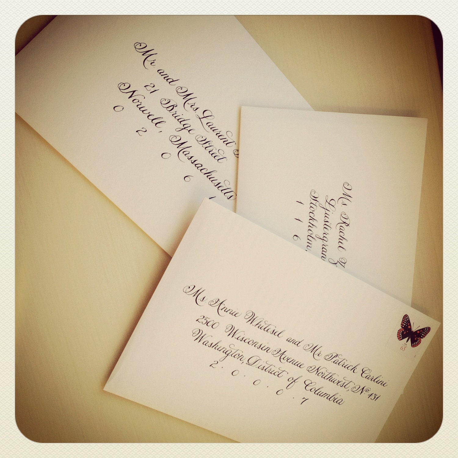 Calligraphy Wedding Invitation Envelope Addressing