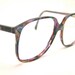 France Hand made Womens Optical Eyeglasses Vintage 1980s Beautiful Marbeled Purples and Tourquoise tones