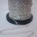 2 feet  Sterling Silver 4mm x 6mm SMALL OVAL Link Chain, Made in Italy Chain
