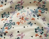 ButterFly on Linen blended A Yard, U2231