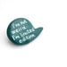 Pin teal balloon brooch polymer clay