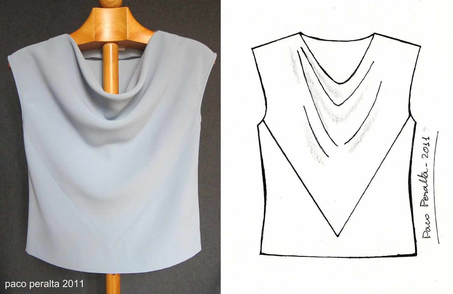 DRAPED TOP pattern.-