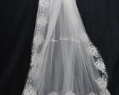 Embroidered Edge Cathedral Veil