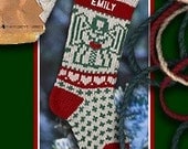 Angel Christmas Stocking Personalized with Embroidered Names