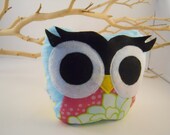 bellamina's bookend / doorstop / paperweight plush owl