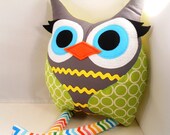 Handmade owl Stuffed Animal Doll Baby Toy plush