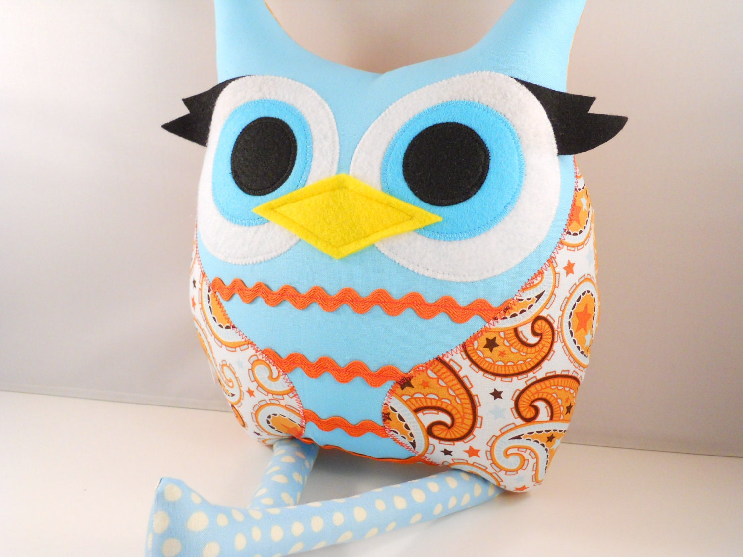 Owl Plush Toy Soft Doll Stuffed Animal handmade pillow