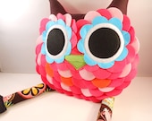 handmade stuffed toy owl pillow owl plush b e l l a m i n a' s owl pillow