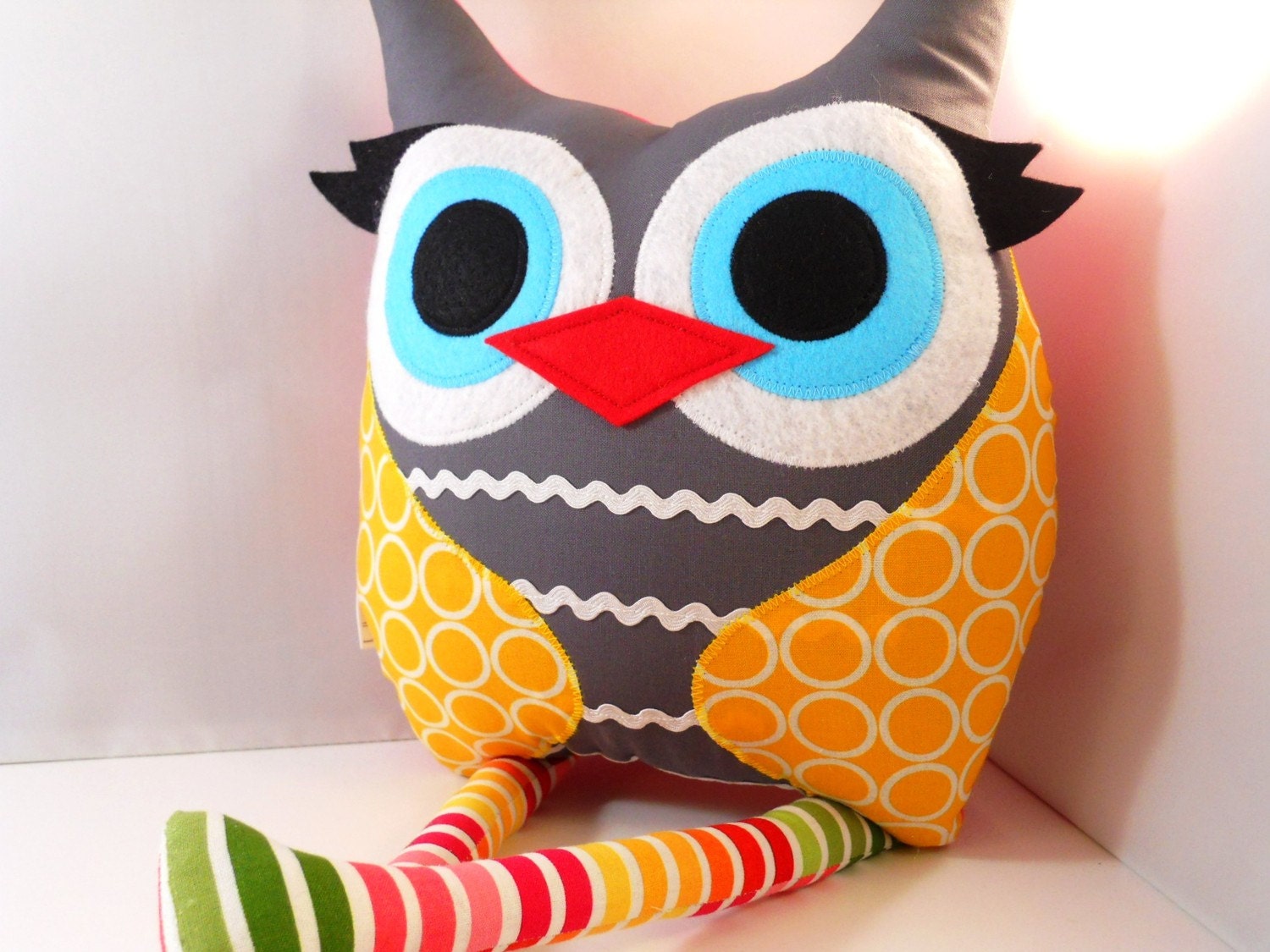Childrens Stuffed Animal Plush Toy owl Dog Soft Doll Baby golden circle