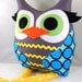 Children Stuffed owl Plush Doll owl Toy Handmade