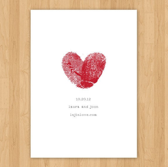 Digital Fingerprint Save the Date RESERVED for viyan