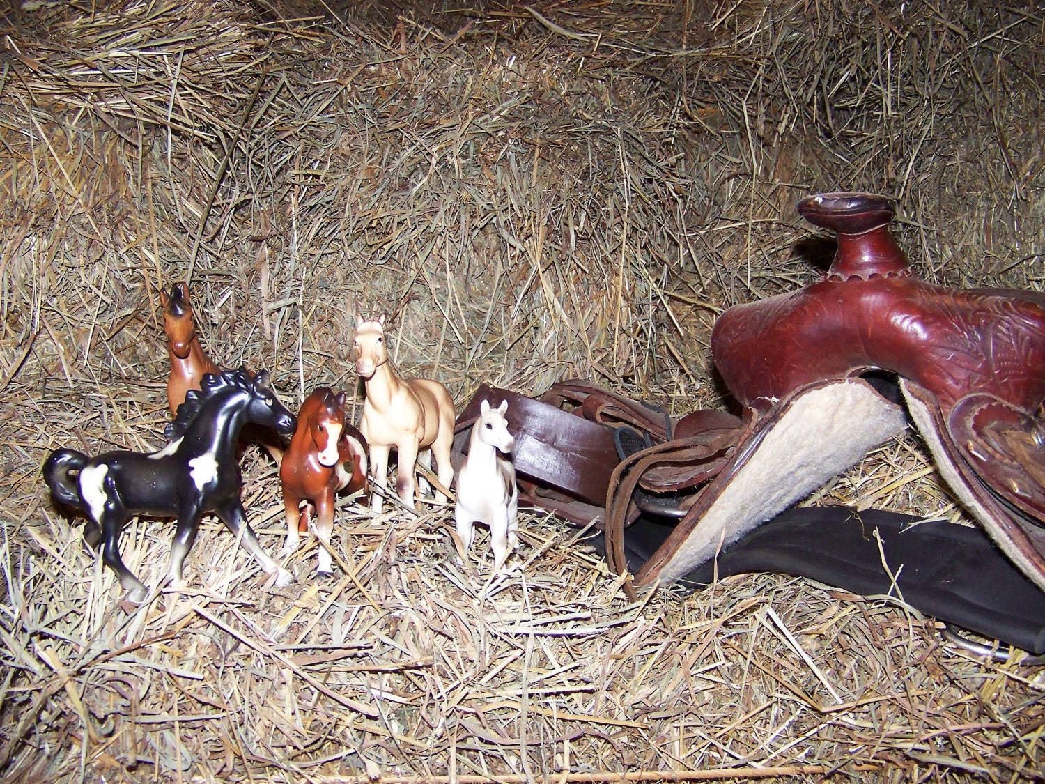 vintage lot of 5 porcelain horses an instant collection