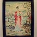 shabby chic Eames era asian motif paint by number