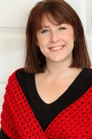 Red Scarf Women - Handmade Crocheted Sparkly Dressy Elegant Festive Holiday Christmas Valentine Gift for Her