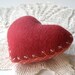 Make A Wish Wool Heart Pincushion