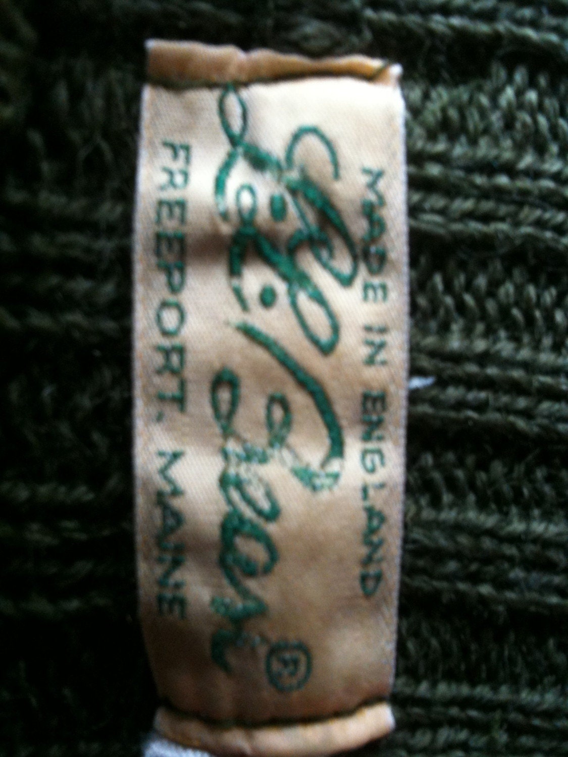 vintage L.L Bean sweater and bread bag