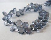 Iolite Faceted Pear Briolettes MINI Strand
