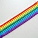 Rainbow and White Friendship Bracelet Set - Ten Bracelets