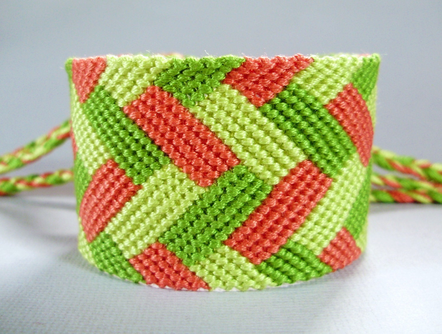 Watermelon Braided Friendship Bracelet