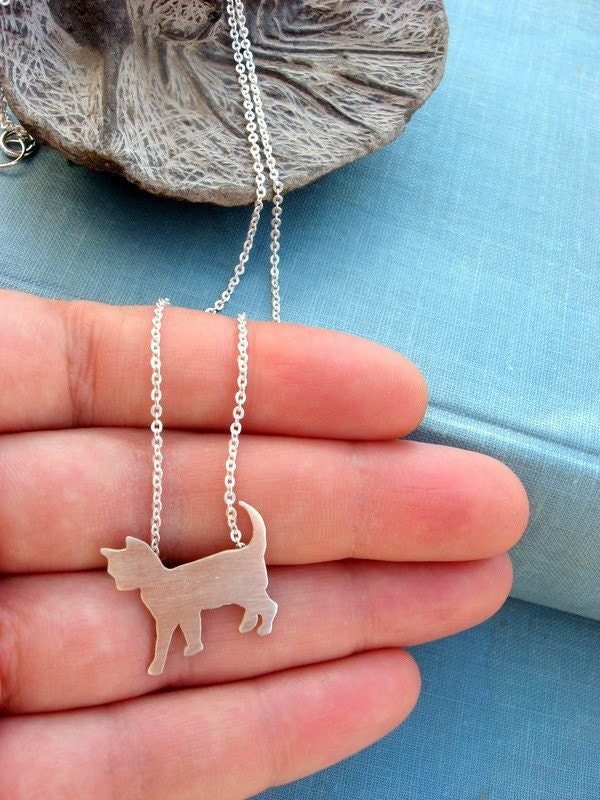 Sterling silver - Cat necklace