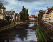 Strasbourg - 12x9in Original Oil Painting