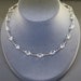 Sparkling Faceted Quartz Crystal Necklace with Bali Silver Beads and Matching Earrings