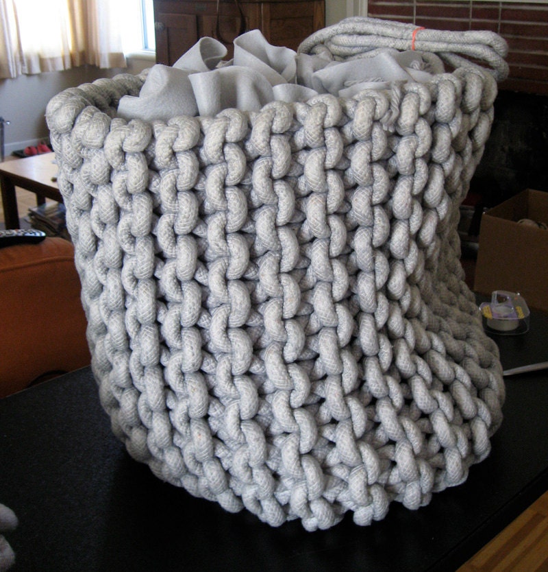 XLG rope pouf - stuff it yourself