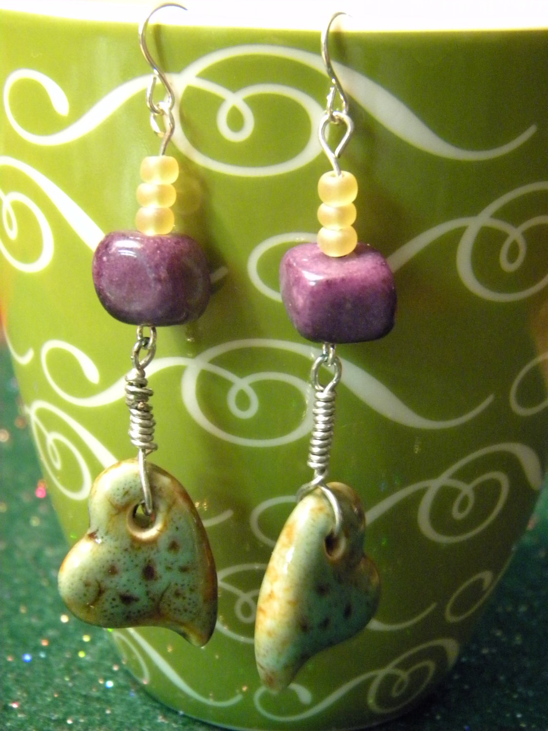 Earthy Hearts Earrings