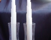 8 inch White Tapers