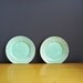 Two Green Plates - Easter Egg Candy Perfection - Small Vintage Plates for Wall