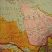Vintage Pull Down School Map - 1950s Roller Map Pulldown Map of North America
