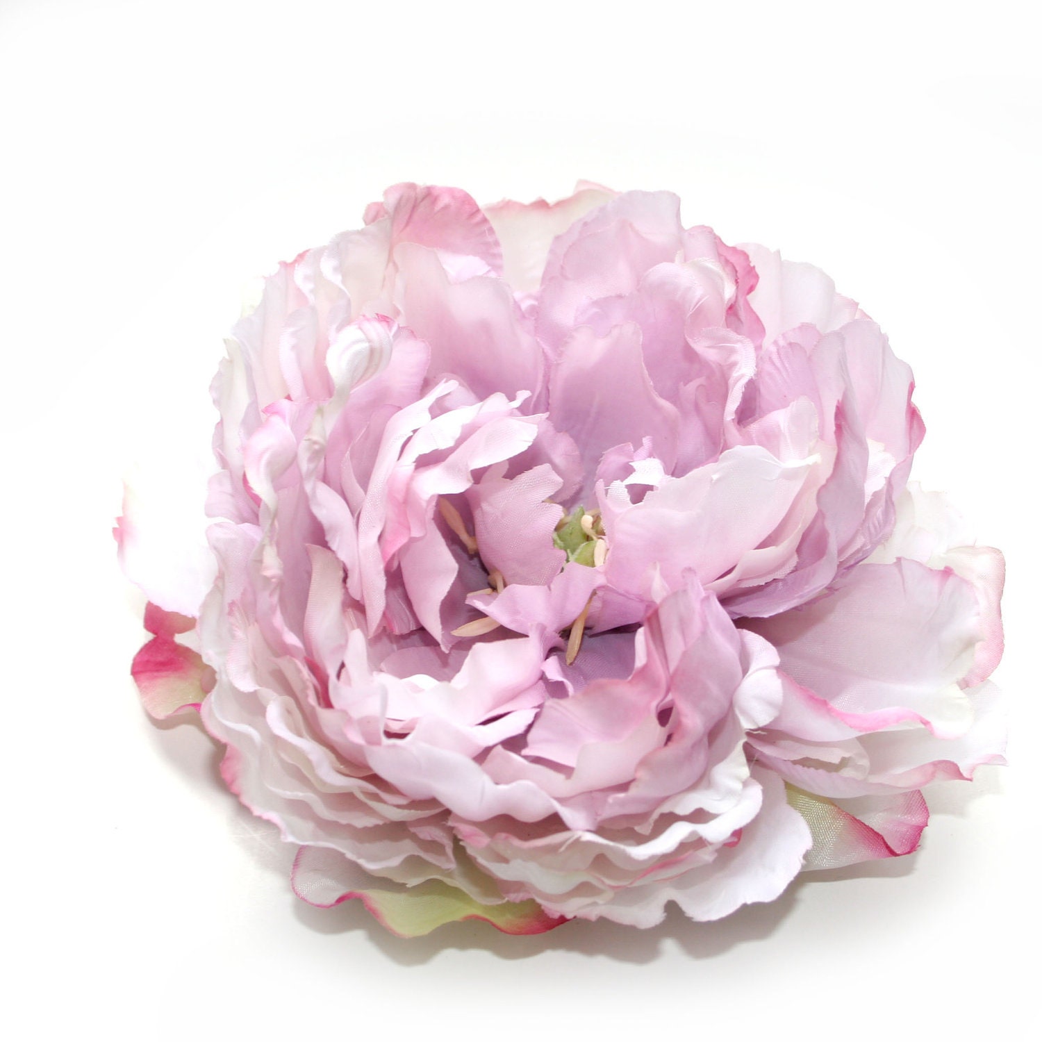 Lilac Cream and Pink Peony - Artificial Flowers, Silk Flower